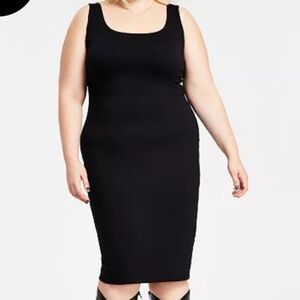 Bar III black sleeveless bodycon dress